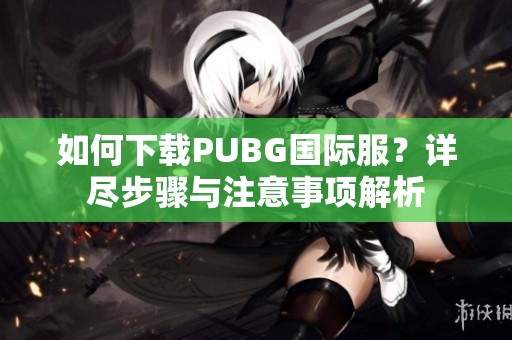 如何下載PUBG國(guó)際服？詳盡步驟與注意事項(xiàng)解析