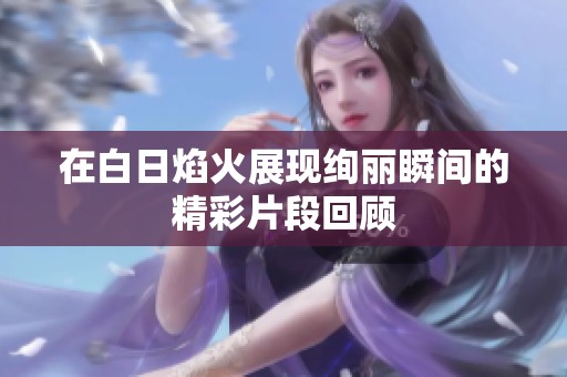 在白日焰火展現(xiàn)絢麗瞬間的精彩片段回顧