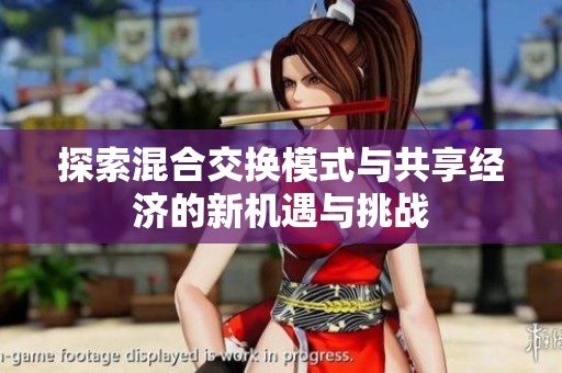 探索混合交換模式與共享經(jīng)濟的新機遇與挑戰(zhàn)