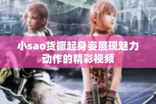 小sao貨撅起身姿展現(xiàn)魅力動作的精彩視頻
