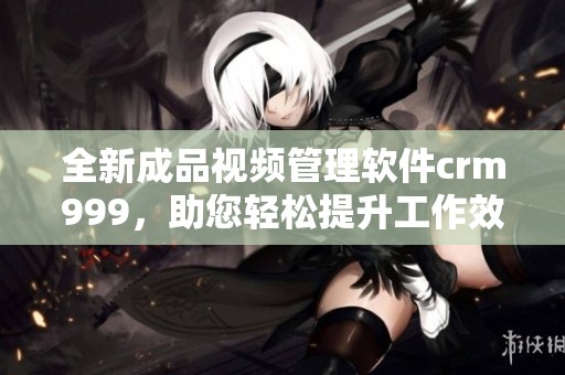 全新成品視頻管理軟件crm999，助您輕松提升工作效率