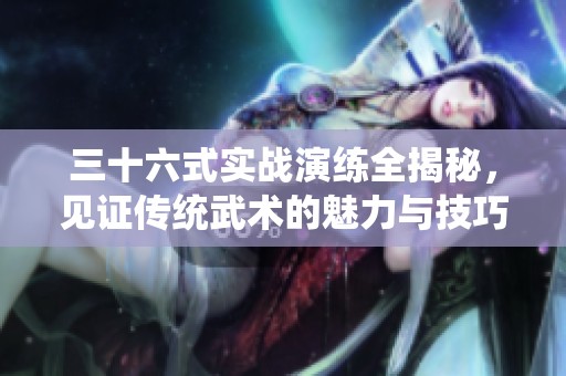 三十六式實戰(zhàn)演練全揭秘，見證傳統(tǒng)武術的魅力與技巧