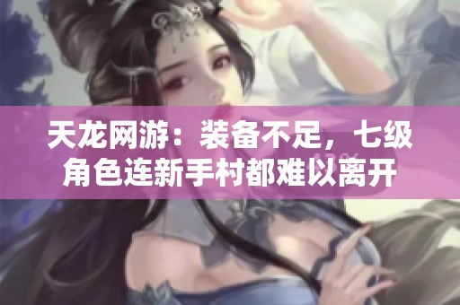 天龍網(wǎng)游：裝備不足，七級角色連新手村都難以離開