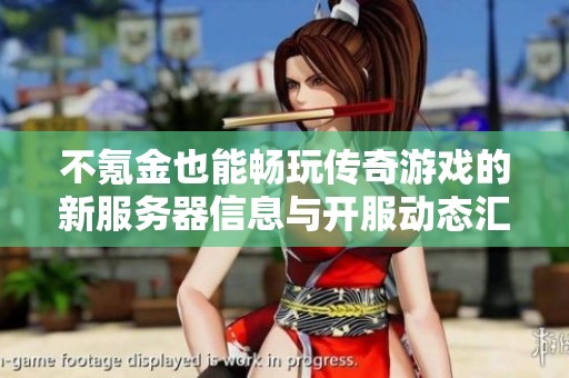 不氪金也能暢玩?zhèn)髌嬗螒虻男路掌餍畔⑴c開服動態(tài)匯總