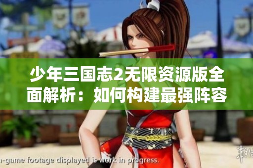 少年三國志2無限資源版全面解析：如何構(gòu)建最強陣容與新戰(zhàn)術(shù)攻略