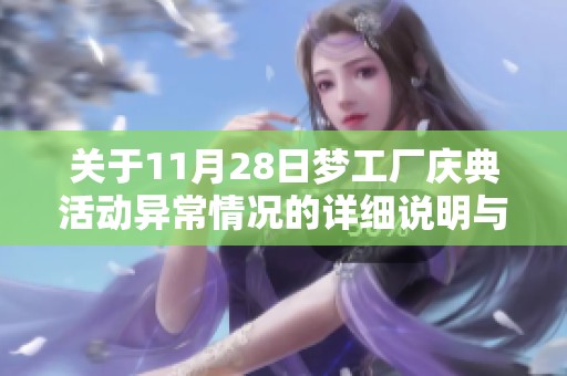 關(guān)于11月28日夢(mèng)工廠慶典活動(dòng)異常情況的詳細(xì)說(shuō)明與分析