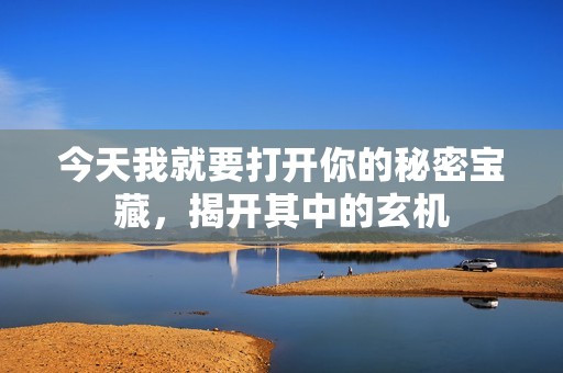 今天我就要打開你的秘密寶藏，揭開其中的玄機