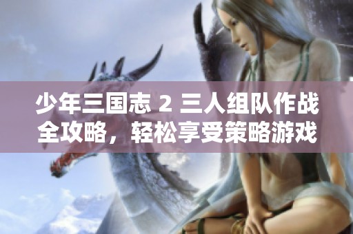 少年三國志 2 三人組隊(duì)作戰(zhàn)全攻略，輕松享受策略游戲魅力
