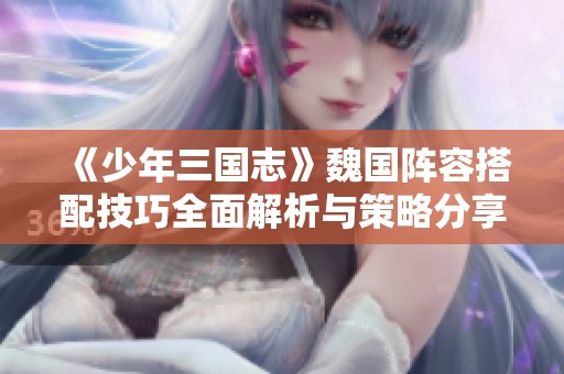 《少年三國(guó)志》魏國(guó)陣容搭配技巧全面解析與策略分享
