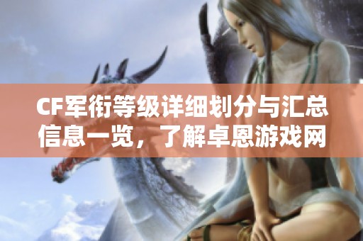 CF軍銜等級(jí)詳細(xì)劃分與匯總信息一覽，了解卓恩游戲網(wǎng)最新動(dòng)態(tài)