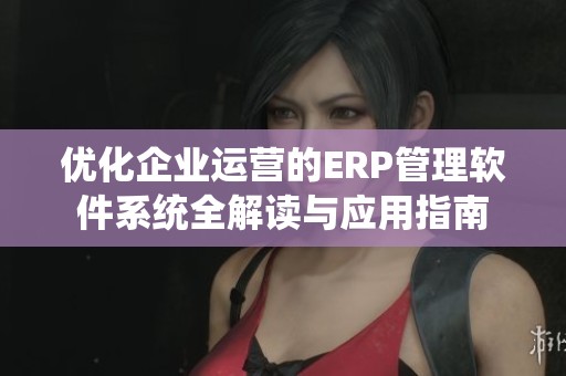 優(yōu)化企業(yè)運(yùn)營(yíng)的ERP管理軟件系統(tǒng)全解讀與應(yīng)用指南