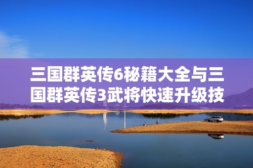 三國(guó)群英傳6秘籍大全與三國(guó)群英傳3武將快速升級(jí)技巧詳解