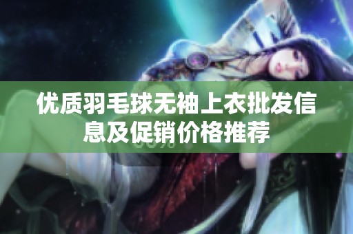 優(yōu)質羽毛球無袖上衣批發(fā)信息及促銷價格推薦