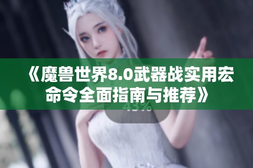 《魔獸世界8.0武器戰(zhàn)實(shí)用宏命令全面指南與推薦》