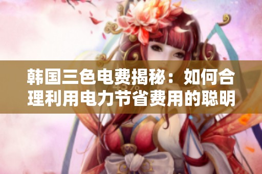 韓國三色電費揭秘：如何合理利用電力節(jié)省費用的聰明選擇