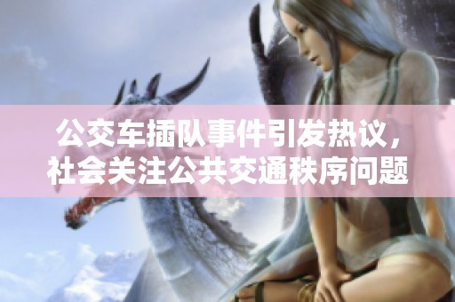 公交車插隊(duì)事件引發(fā)熱議，社會(huì)關(guān)注公共交通秩序問(wèn)題