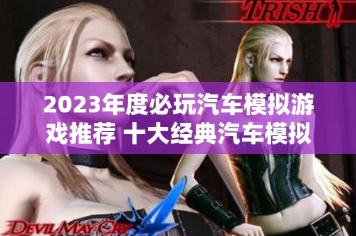 2023年度必玩汽車模擬游戲推薦 十大經(jīng)典汽車模擬游戲排行榜解析
