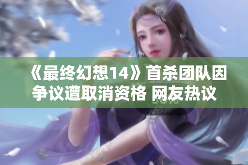 《最終幻想14》首殺團隊因爭議遭取消資格 網友熱議引發(fā)討論