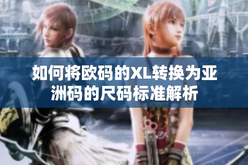 如何將歐碼的XL轉(zhuǎn)換為亞洲碼的尺碼標準解析