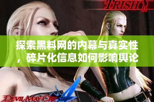探索黑料網(wǎng)的內(nèi)幕與真實(shí)性，碎片化信息如何影響輿論？