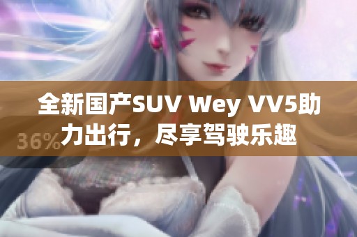 全新國產(chǎn)SUV Wey VV5助力出行，盡享駕駛樂趣