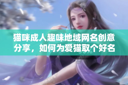 貓咪成人趣味地域網名創(chuàng)意分享，如何為愛貓取個好名字