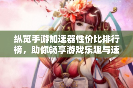 縱覽手游加速器性價比排行榜，助你暢享游戲樂趣與速度