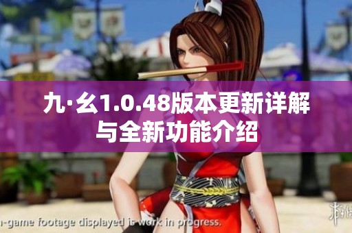 九·幺1.0.48版本更新詳解與全新功能介紹