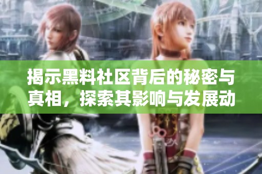 揭示黑料社區(qū)背后的秘密與真相，探索其影響與發(fā)展動態(tài)