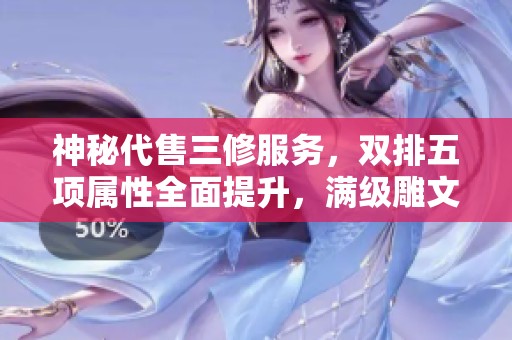神秘代售三修服務(wù)，雙排五項(xiàng)屬性全面提升，滿級(jí)雕文加持帶店鋪