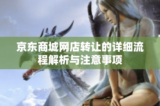 京東商城網(wǎng)店轉(zhuǎn)讓的詳細流程解析與注意事項