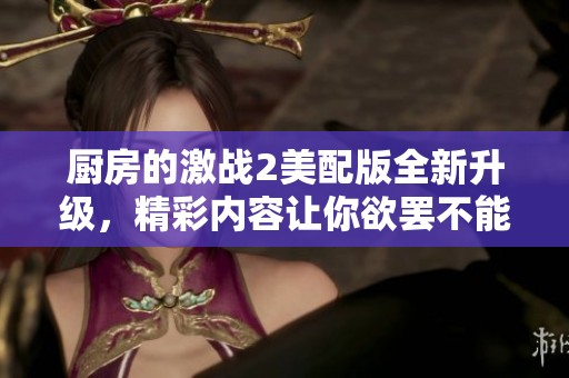 廚房的激戰(zhàn)2美配版全新升級，精彩內(nèi)容讓你欲罷不能的料理對決體驗(yàn)