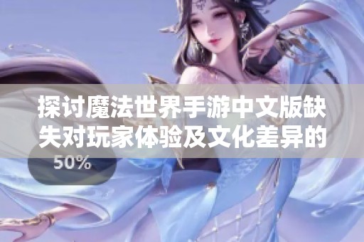 探討魔法世界手游中文版缺失對玩家體驗(yàn)及文化差異的影響