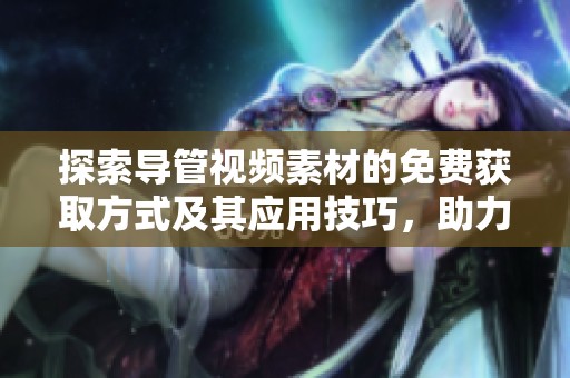 探索導(dǎo)管視頻素材的免費(fèi)獲取方式及其應(yīng)用技巧，助力創(chuàng)作靈感迸發(fā)