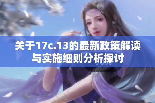 關于17c.13的最新政策解讀與實施細則分析探討