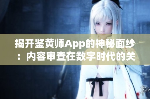 揭開(kāi)鑒黃師App的神秘面紗：內(nèi)容審查在數(shù)字時(shí)代的關(guān)鍵角色