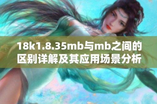 18k1.8.35mb與mb之間的區(qū)別詳解及其應(yīng)用場景分析