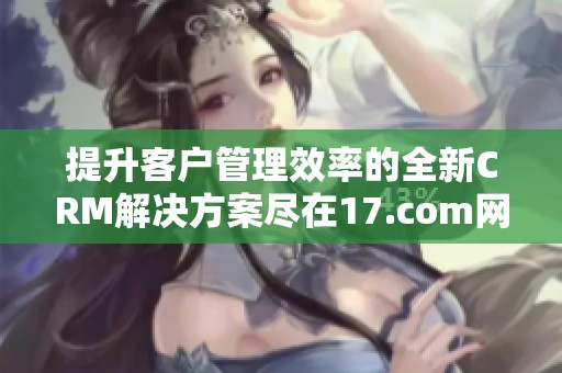 提升客戶管理效率的全新CRM解決方案盡在17.com網(wǎng)站上