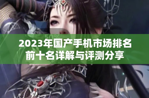 2023年國產(chǎn)手機市場排名前十名詳解與評測分享