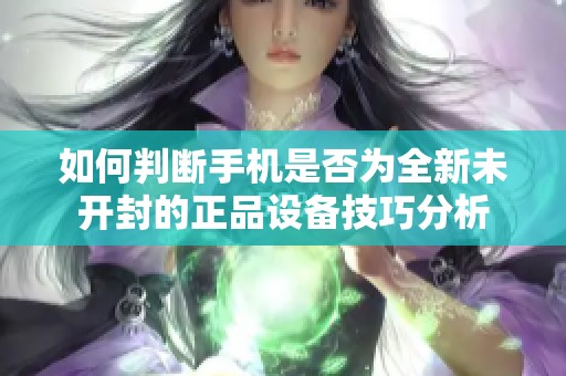 如何判斷手機是否為全新未開封的正品設備技巧分析
