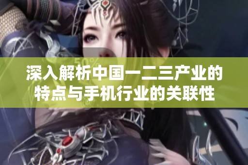 深入解析中國(guó)一二三產(chǎn)業(yè)的特點(diǎn)與手機(jī)行業(yè)的關(guān)聯(lián)性